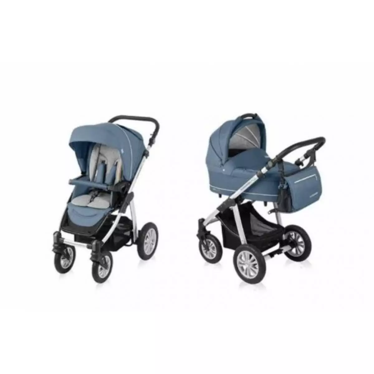 Prodam otroški voziček Baby design 2v1, voziček marela Fred on in lupinico Brevi - 3