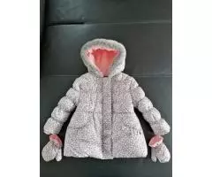 Otroška zimska bunda z rokavicam nova - Slika 1